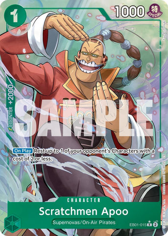 Image for Scratchmen Apoo - EB01-015 (Alternate Art) (EB01-015) [Premium Booster -The Best- Vol. 2] - One Piece Card Game