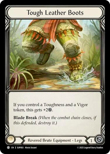 Image for Tough Leather Boots (SUP003) (Super Slam) - Flesh and Blood TCG