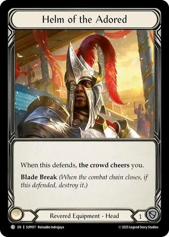 Image for Helm of the Adored (SUP017) (Super Slam) - Flesh and Blood TCG