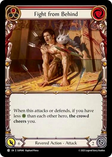 Image for Fight from Behind (Red) (SUP040) (Super Slam) - Flesh and Blood TCG