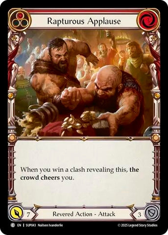 Image for Rapturous Applause (Red) (SUP043) (Super Slam) - Flesh and Blood TCG