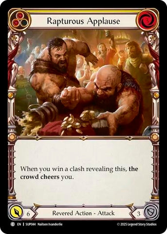 Image for Rapturous Applause (Yellow) (SUP044) (Super Slam) - Flesh and Blood TCG