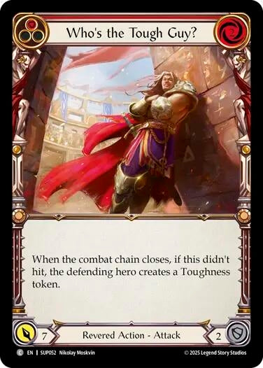 Image for Who's the Tough Guy? (Red) (SUP052) (Super Slam) - Flesh and Blood TCG