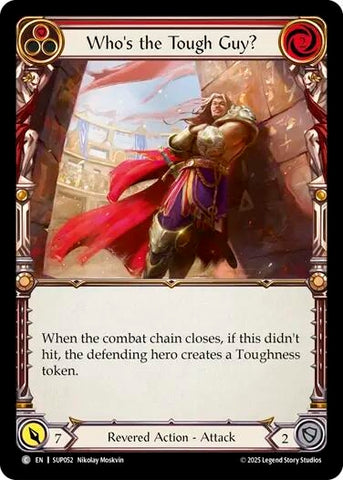 Image for Who's the Tough Guy? (Red) (SUP052) (Super Slam) - Flesh and Blood TCG