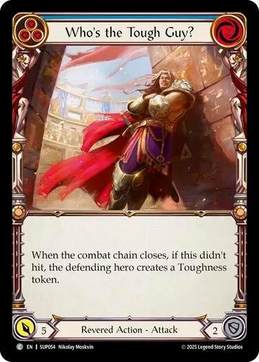 Image for Who's the Tough Guy? (Blue) (SUP054) (Super Slam) - Flesh and Blood TCG