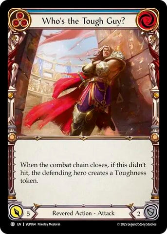 Image for Who's the Tough Guy? (Blue) (SUP054) (Super Slam) - Flesh and Blood TCG