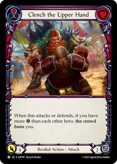 Image for Clench the Upper Hand (Red) (SUP101) (Super Slam) - Flesh and Blood TCG