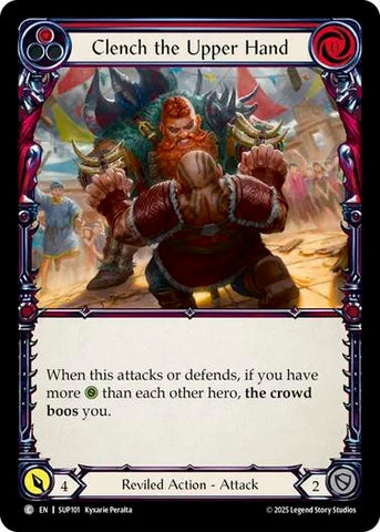 Image for Clench the Upper Hand (Red) (SUP101) (Super Slam) - Flesh and Blood TCG