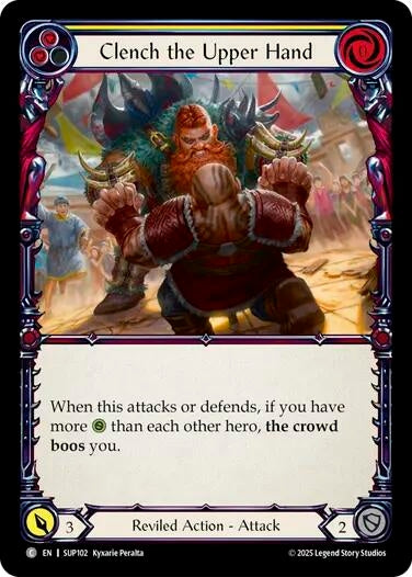 Image for Clench the Upper Hand (Yellow) (SUP102) (Super Slam) - Flesh and Blood TCG