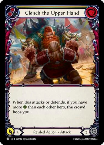 Image for Clench the Upper Hand (Yellow) (SUP102) (Super Slam) - Flesh and Blood TCG