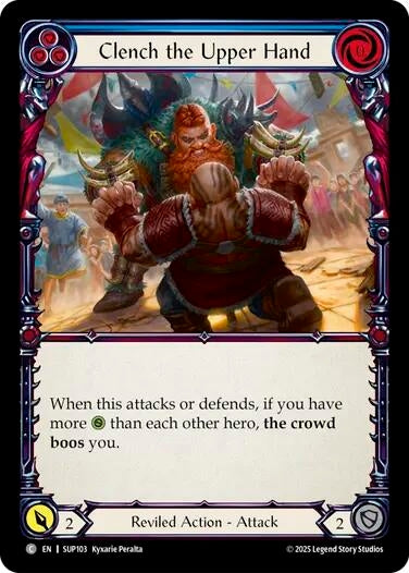 Image for Clench the Upper Hand (Blue) (SUP103) (Super Slam) - Flesh and Blood TCG