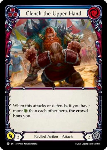 Image for Clench the Upper Hand (Blue) (SUP103) (Super Slam) - Flesh and Blood TCG