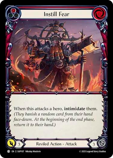Image for Instill Fear (Red) (SUP107) (Super Slam) - Flesh and Blood TCG