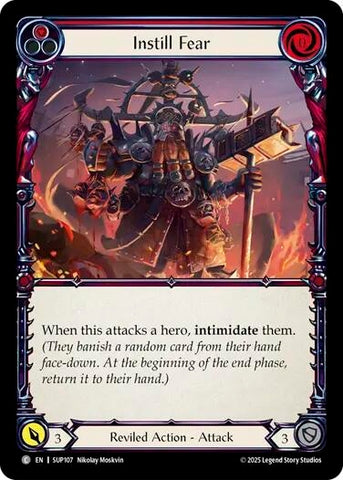 Image for Instill Fear (Red) (SUP107) (Super Slam) - Flesh and Blood TCG