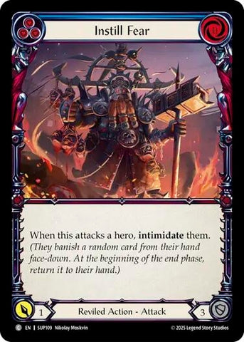 Image for Instill Fear (Blue) (SUP109) (Super Slam) - Flesh and Blood TCG