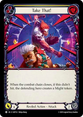 Image for Take That! (Yellow) (SUP112) (Super Slam) - Flesh and Blood TCG