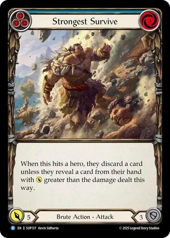 Image for Strongest Survive (Blue) (SUP137) (Super Slam) - Flesh and Blood TCG