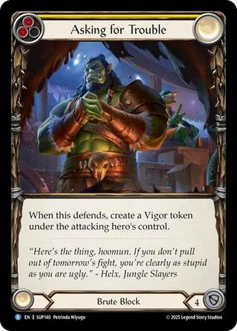 Image for Asking for Trouble (SUP140) (Super Slam) - Flesh and Blood TCG