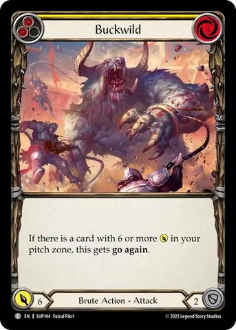 Image for Buckwild (Yellow) (SUP144) (Super Slam) - Flesh and Blood TCG