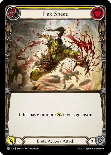 Image for Flex Speed (Yellow) (SUP147) (Super Slam) - Flesh and Blood TCG