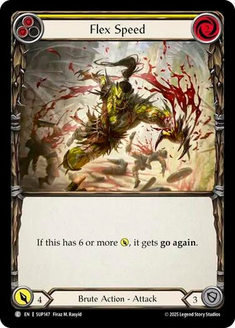 Image for Flex Speed (Yellow) (SUP147) (Super Slam) - Flesh and Blood TCG
