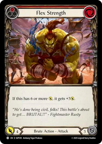 Image for Flex Strength (Red) (SUP149) (Super Slam) - Flesh and Blood TCG