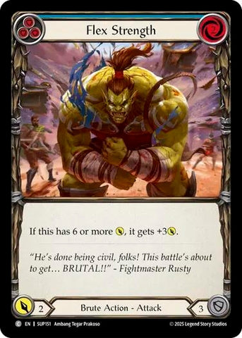 Image for Flex Strength (Blue) (SUP151) (Super Slam) - Flesh and Blood TCG