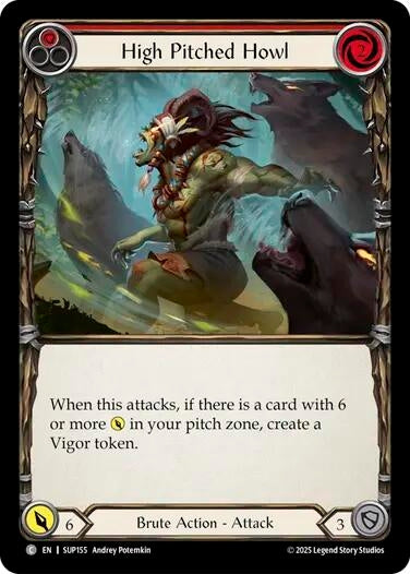 Image for High Pitched Howl (Red) (SUP155) (Super Slam) - Flesh and Blood TCG
