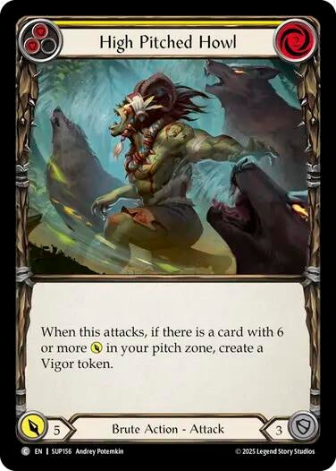 Image for High Pitched Howl (Yellow) (SUP156) (Super Slam) - Flesh and Blood TCG