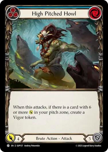 Image for High Pitched Howl (Blue) (SUP157) (Super Slam) - Flesh and Blood TCG
