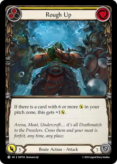 Image for Rough Up (Yellow) (SUP159) (Super Slam) - Flesh and Blood TCG
