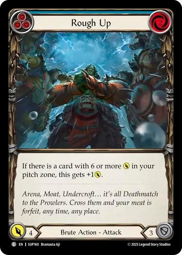 Image for Rough Up (Blue) (SUP160) (Super Slam) - Flesh and Blood TCG