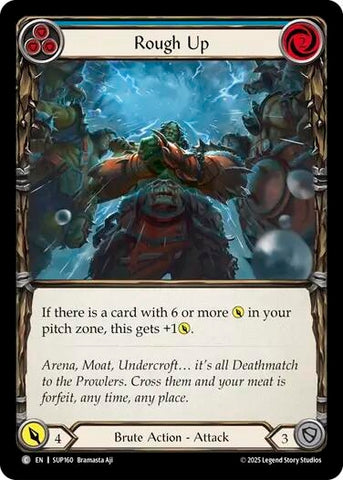 Image for Rough Up (Blue) (SUP160) (Super Slam) - Flesh and Blood TCG