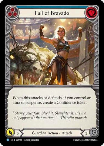Image for Full of Bravado (Blue) (SUP180) (Super Slam) - Flesh and Blood TCG