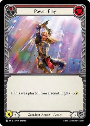 Image for Power Play (Red) (SUP186) (Super Slam) - Flesh and Blood TCG