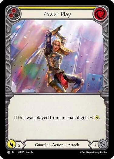 Image for Power Play (Yellow) (SUP187) (Super Slam) - Flesh and Blood TCG