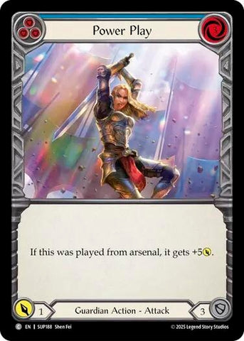 Image for Power Play (Blue) (SUP188) (Super Slam) - Flesh and Blood TCG