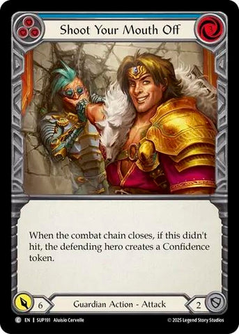 Image for Shoot Your Mouth Off (Blue) (SUP191) (Super Slam) - Flesh and Blood TCG