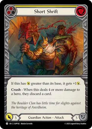 Image for Short Shrift (SUP192) (Super Slam) - Flesh and Blood TCG