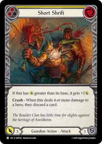 Image for Short Shrift (SUP192) (Super Slam) - Flesh and Blood TCG
