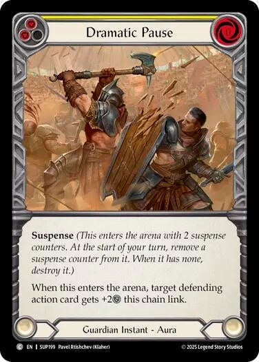 Image for Dramatic Pause (Yellow) (SUP199) (Super Slam) - Flesh and Blood TCG
