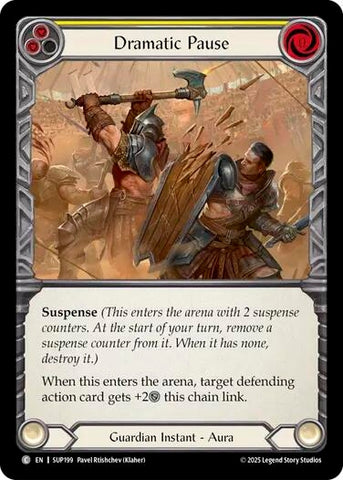 Image for Dramatic Pause (Yellow) (SUP199) (Super Slam) - Flesh and Blood TCG