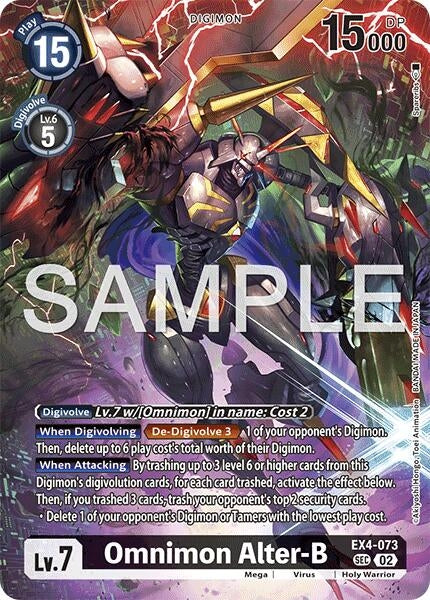Omnimon Alter-B (EX4-073 SEC) [Limited Card Pack -Another Knight-]