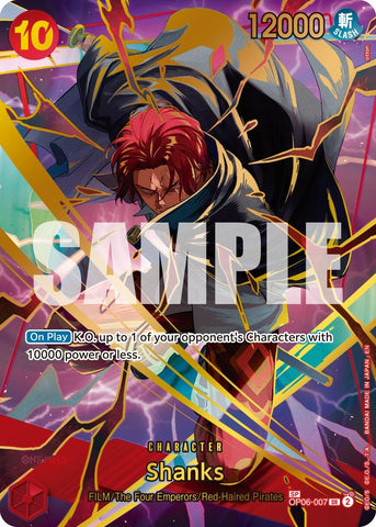 Image for Shanks (SP) (OP06-007) [Premium Booster -The Best- Vol. 2] - One Piece Card Game