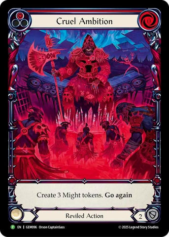 Image for Cruel Ambition (GEM096) (GEM Pack 3) - Flesh and Blood TCG