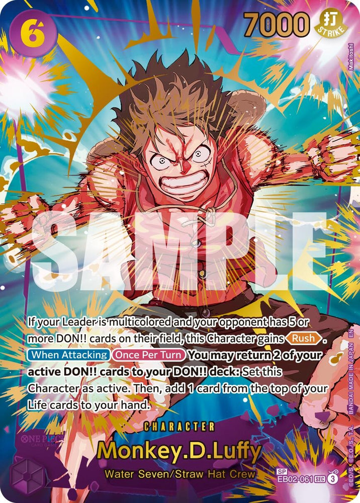 Image for Monkey.D.Luffy - EB02-061 (SP) (EB02-061) [Premium Booster -The Best- Vol. 2] - One Piece Card Game