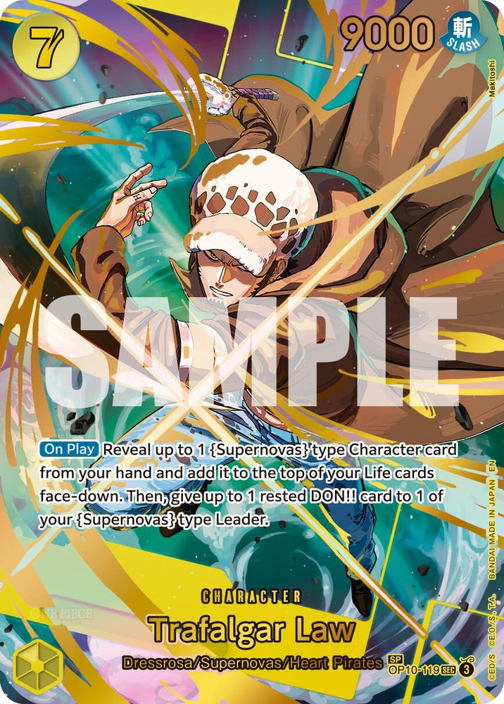 Image for Trafalgar Law - OP10-119 (SP) (OP10-119) [Premium Booster -The Best- Vol. 2] - One Piece Card Game