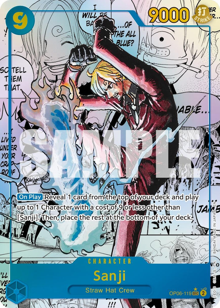 Image for Sanji - OP06-119 (Manga) (OP06-119) [Premium Booster -The Best- Vol. 2] - One Piece Card Game