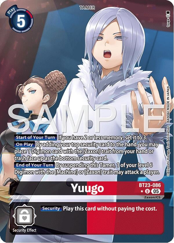 Image for Yuugo (Alternate Art) (BT23-086 U) [Hackers' Slumber] - Digimon Card Game