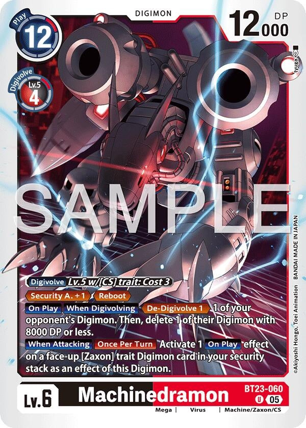 Image for Machinedramon (BT23-060 U) [Hackers' Slumber] - Digimon Card Game